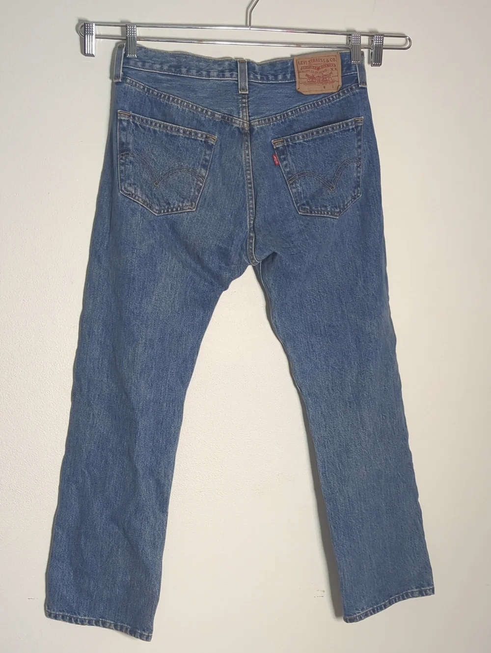Levis Mens Blue Jeans 501 Vintage 90s Mexico Button Fly Medium Straight 32 x 30